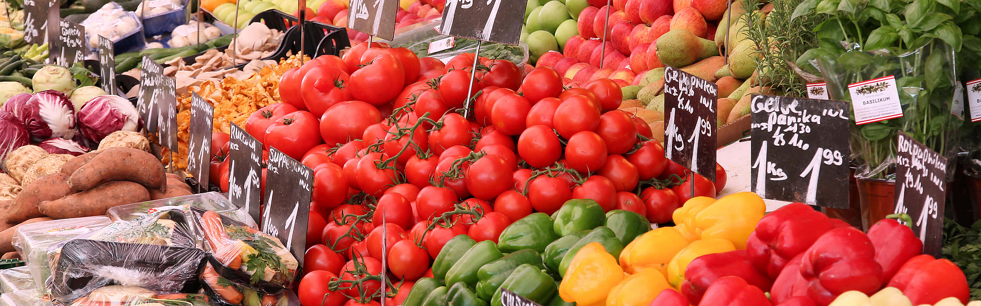 Obst und Gemüse liefern Vitamine