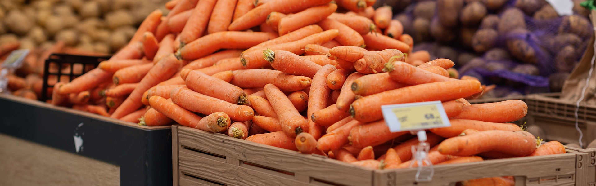 Vitamin A befindet sich in Lebensmitteln wie zum Beispiel Karotten